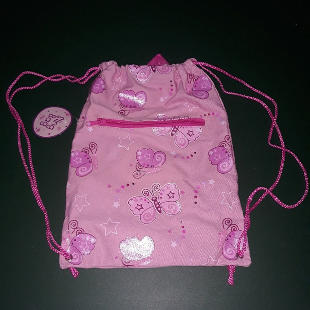 Butterfly sling bag pink backpack NWT purse